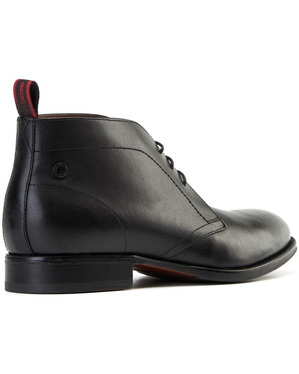 Base London Black Wallis Leather Ankle Boots