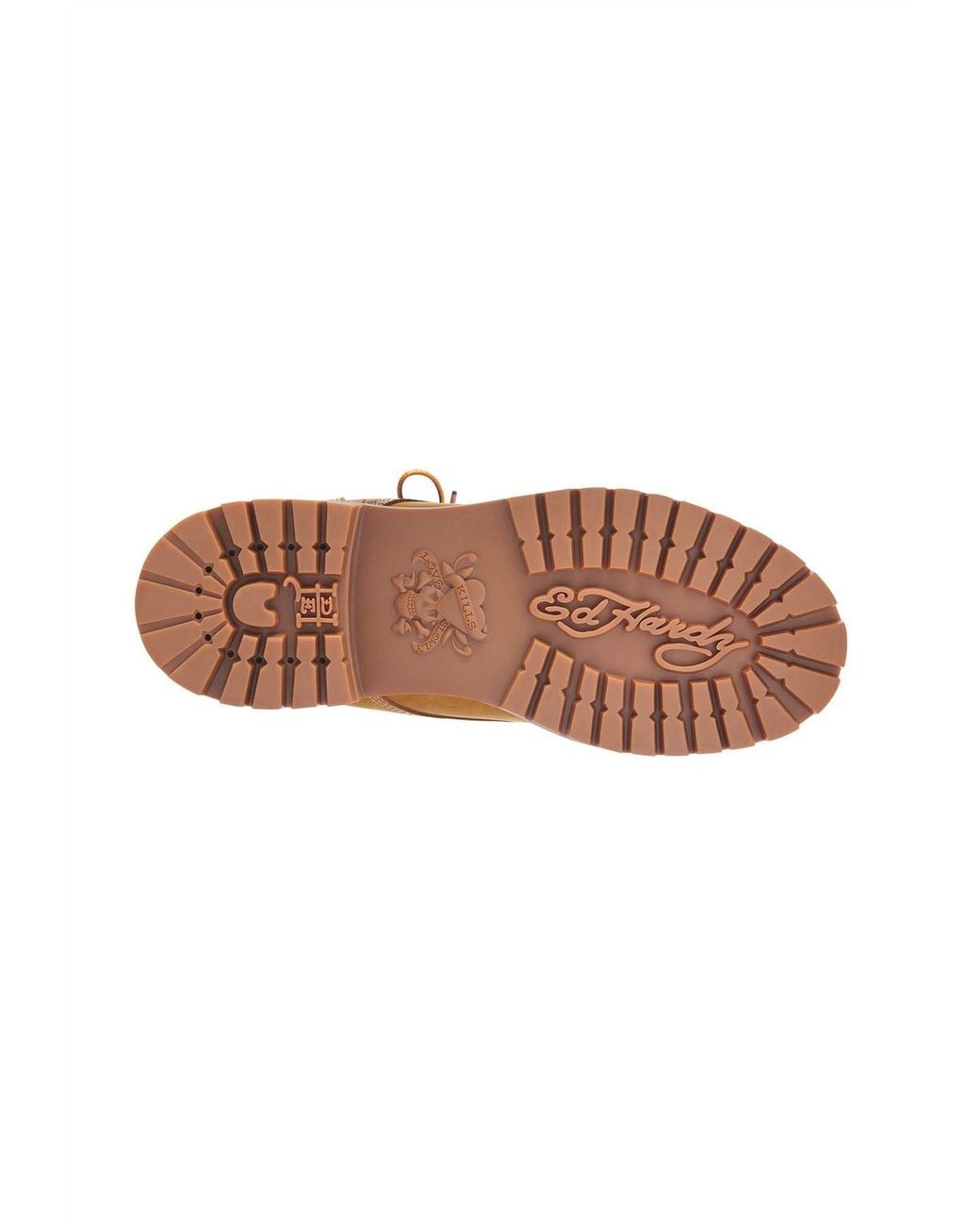 Ed Hardy Natural Dancing Dragon Nubuck Boots