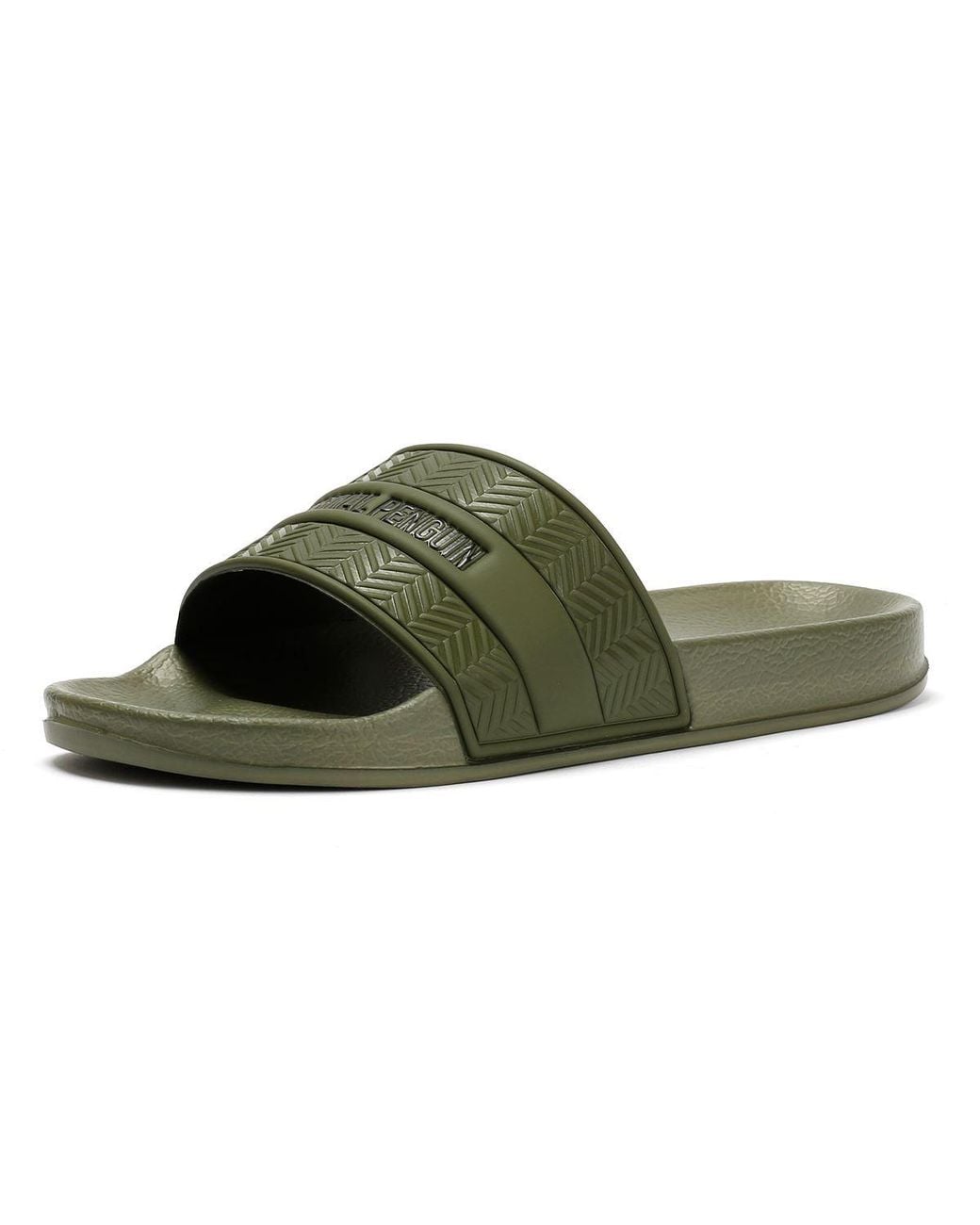 Original Penguin Green Paradise Khaki Slides for men