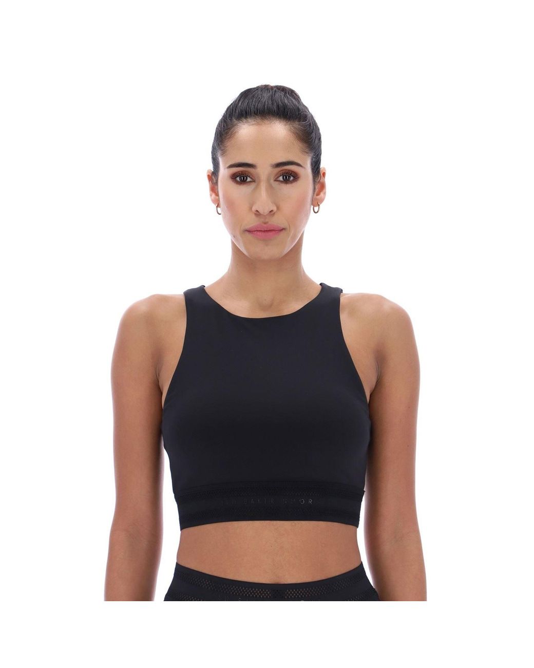 Ted Baker Black Helen Tbwvs2613 Polyester Sports Bra