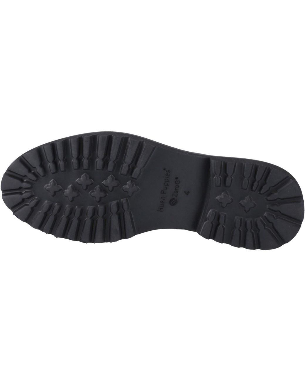 Hush Puppies Black Gabi Lace Up Leather Brogues