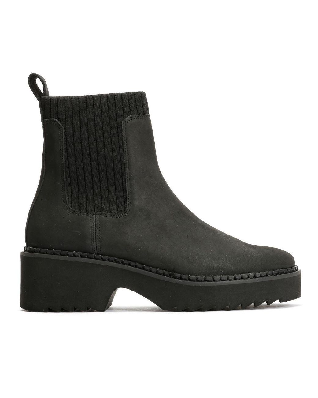 TOMS Black Millie Nubuck Leather Boots