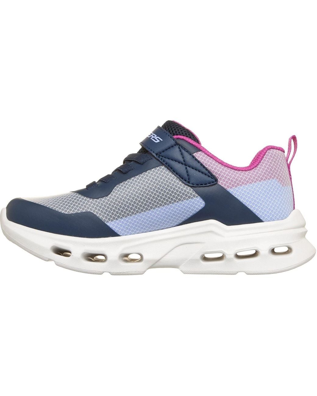 Skechers Blue Glide-Step Drift Textile/Multi Trainers