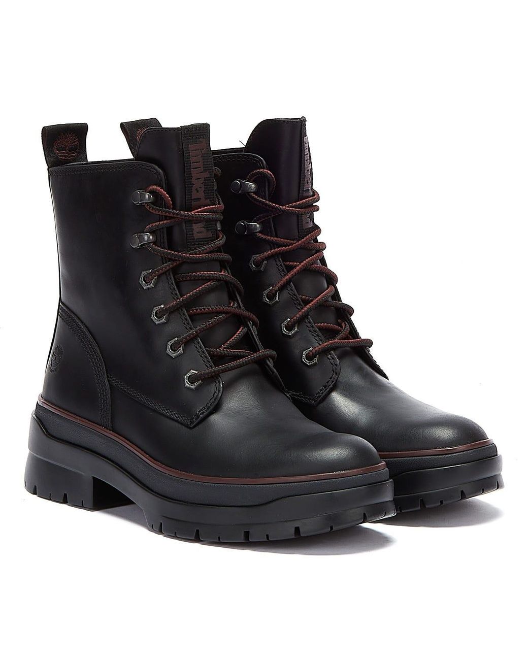 Timberland Malynn Ek+ Wp Mid Lace Womens Black Boots - Lyst