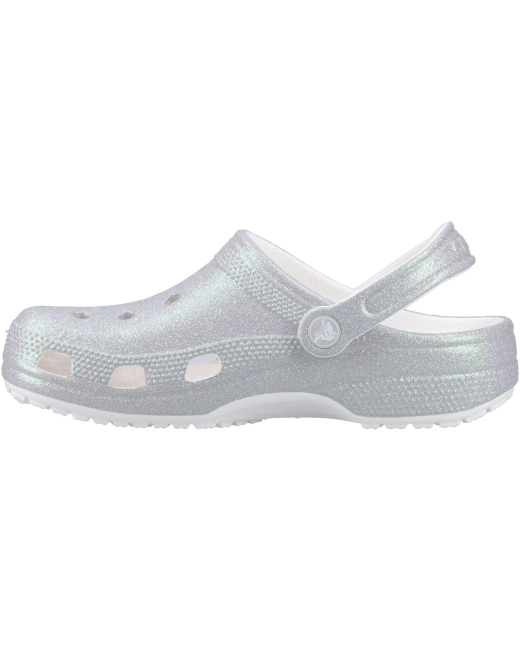 CROCSTM White Classic Glitter Eva Standard Clogs