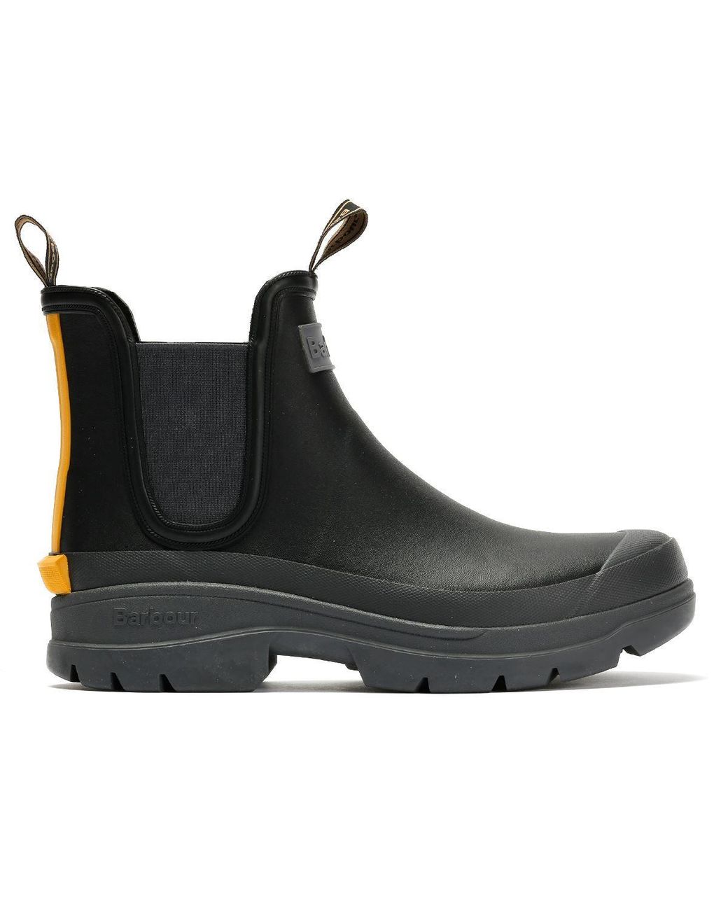 Barbour Blue Nimbus Chelsea /Ochre Wellington Boots for men
