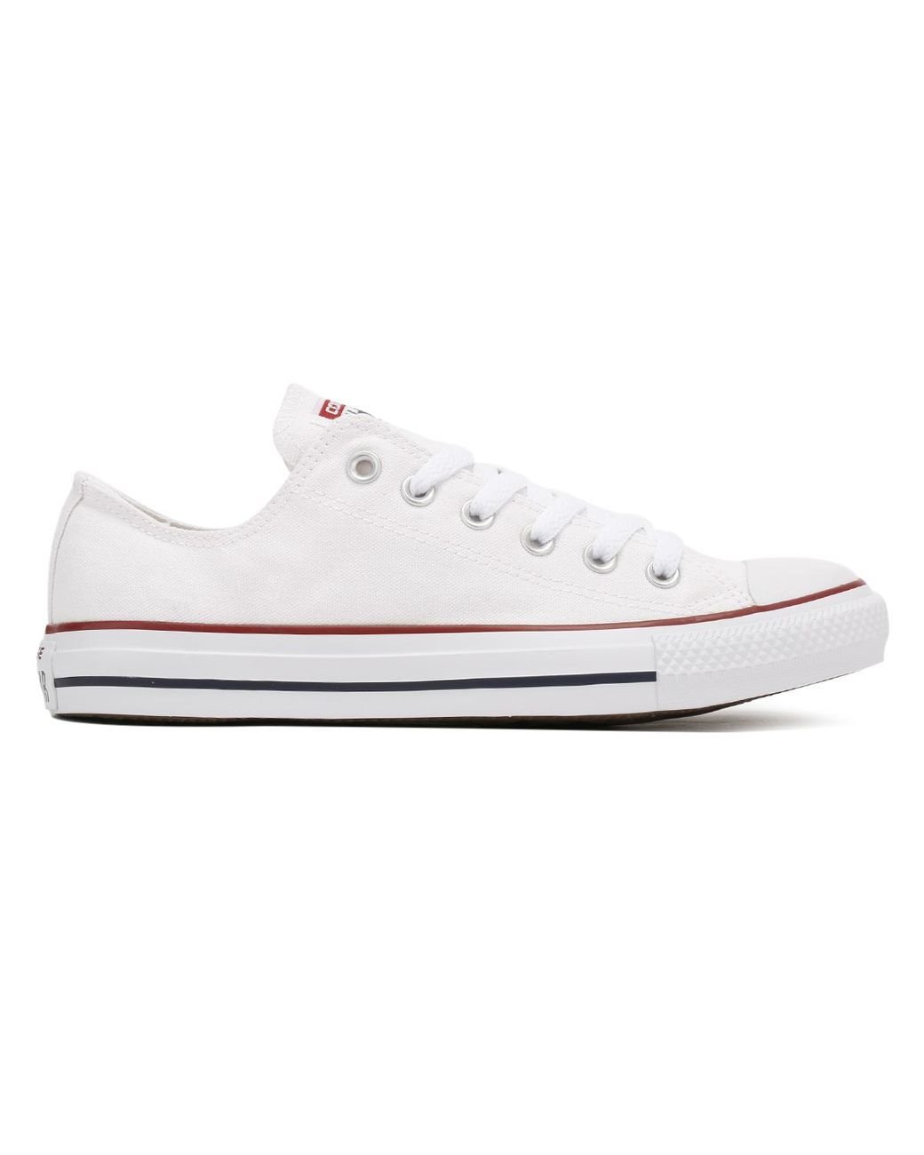 converse white canvas trainers