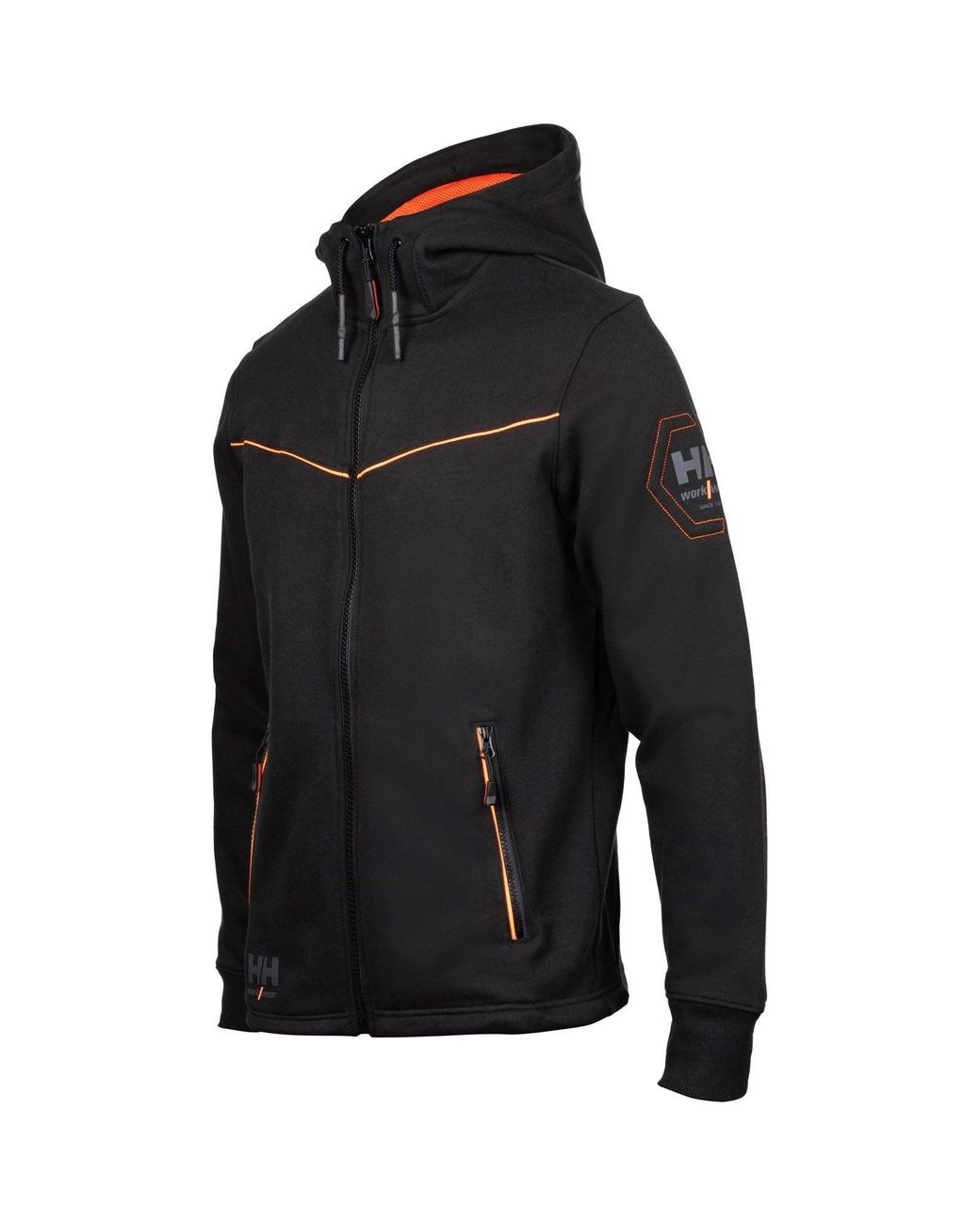 Helly Hansen Black Chelsea Evolution Cotton Hooded Sweatshirt for men