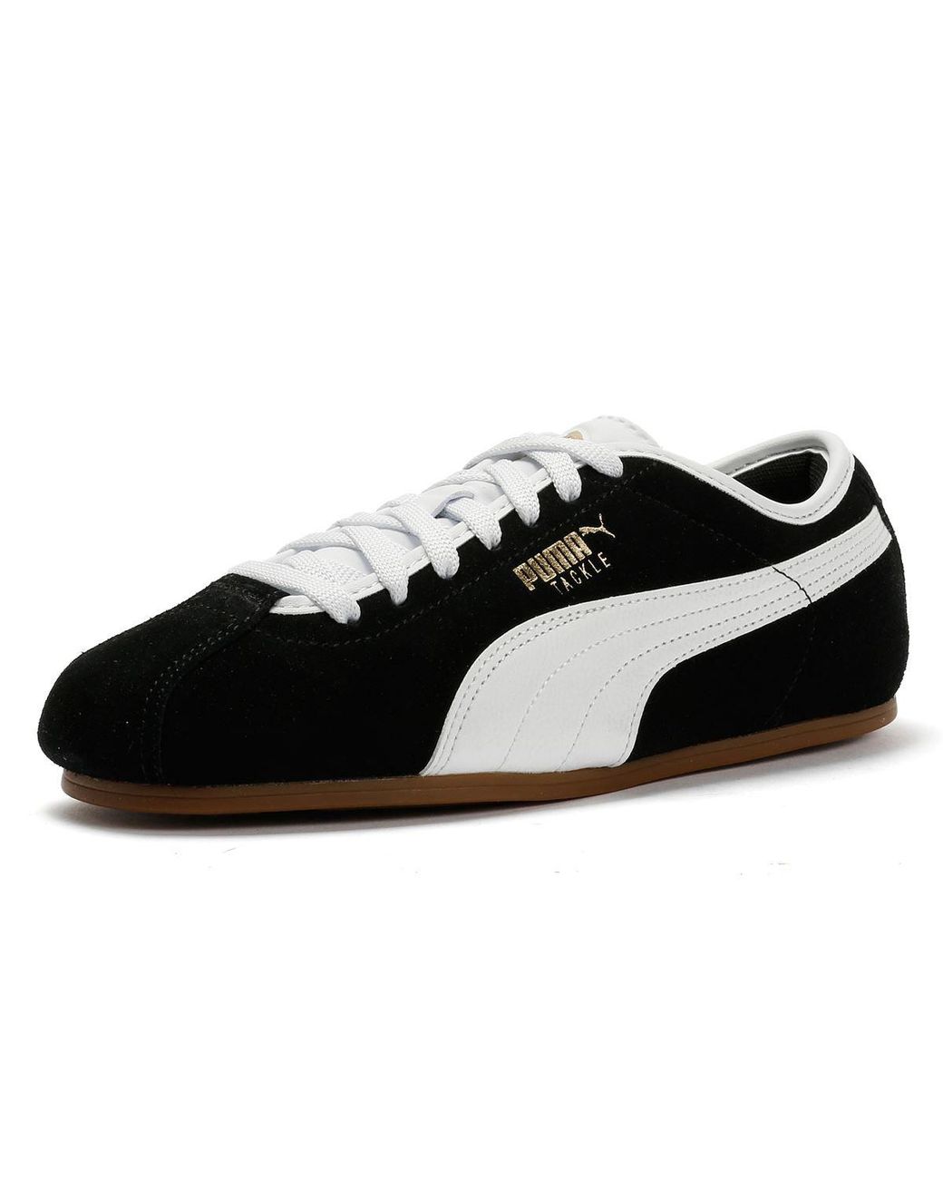 PUMA Black Tackle Suede Trainers