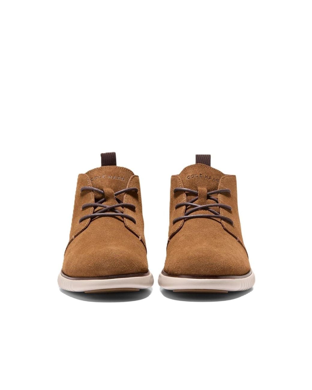 Cole Haan Brown 2.Zerogrand Suede Spiced Chukka Boots for men