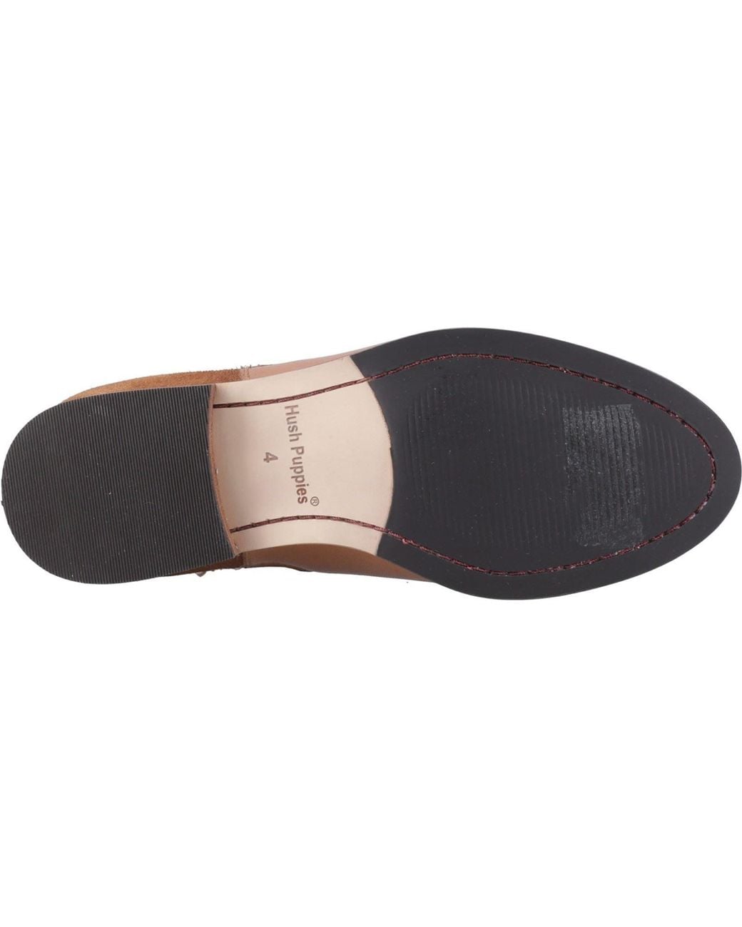 Hush Puppies Brown Colette Leather Flat Chelsea Boots