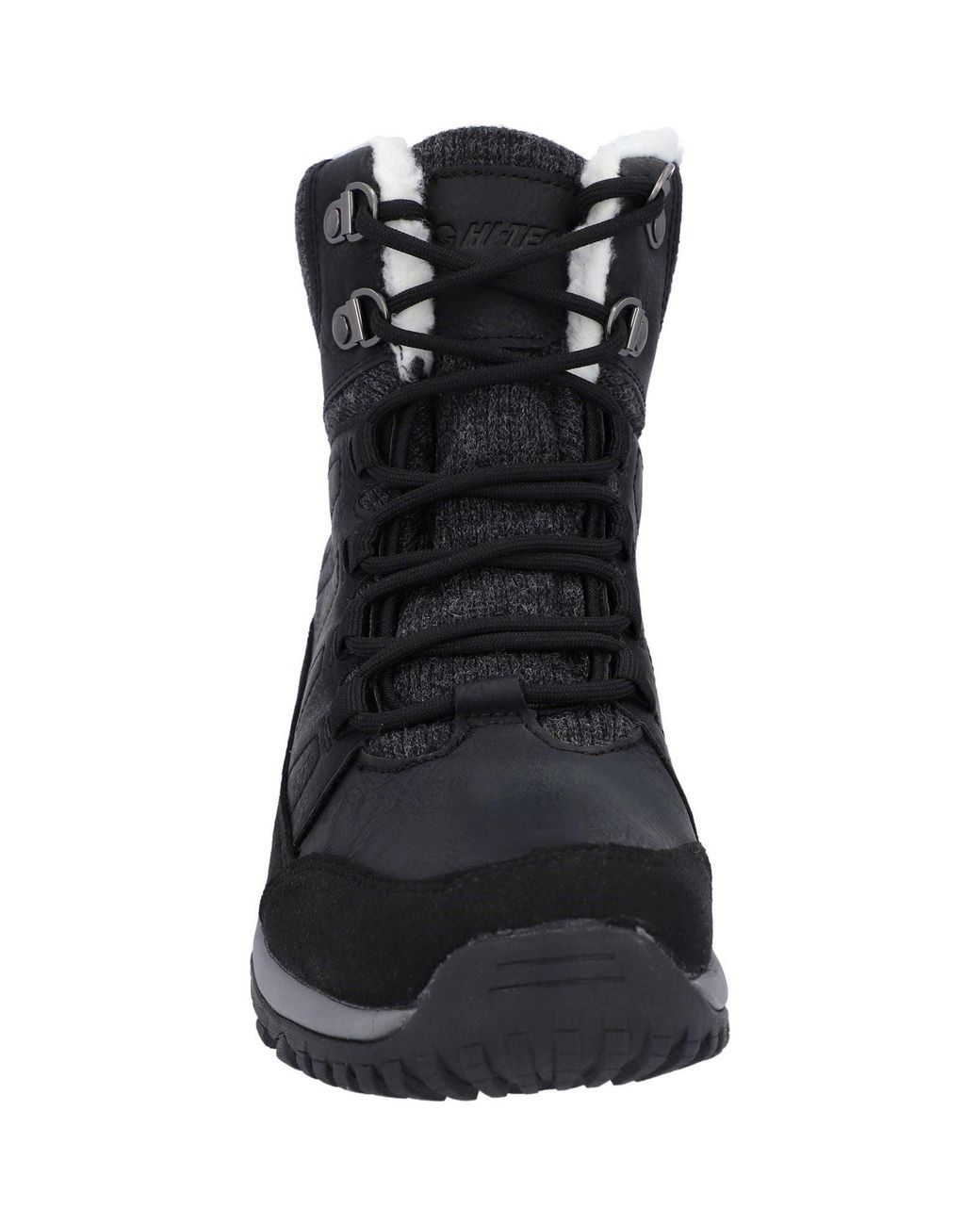 Hi-tec Black Riva Mid Hiking Boots