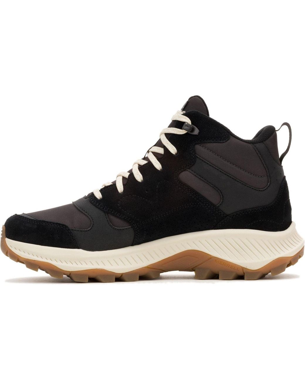 Merrell Black Tempo Sol Mid Suede Coal Hiking Boots