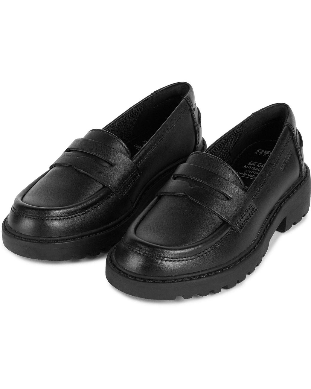Geox Black J Casey G. C Leather Loafers