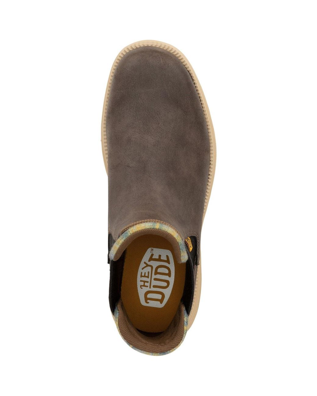 HeyDude Brown Branson Classic Synthetic Desert Boots for men