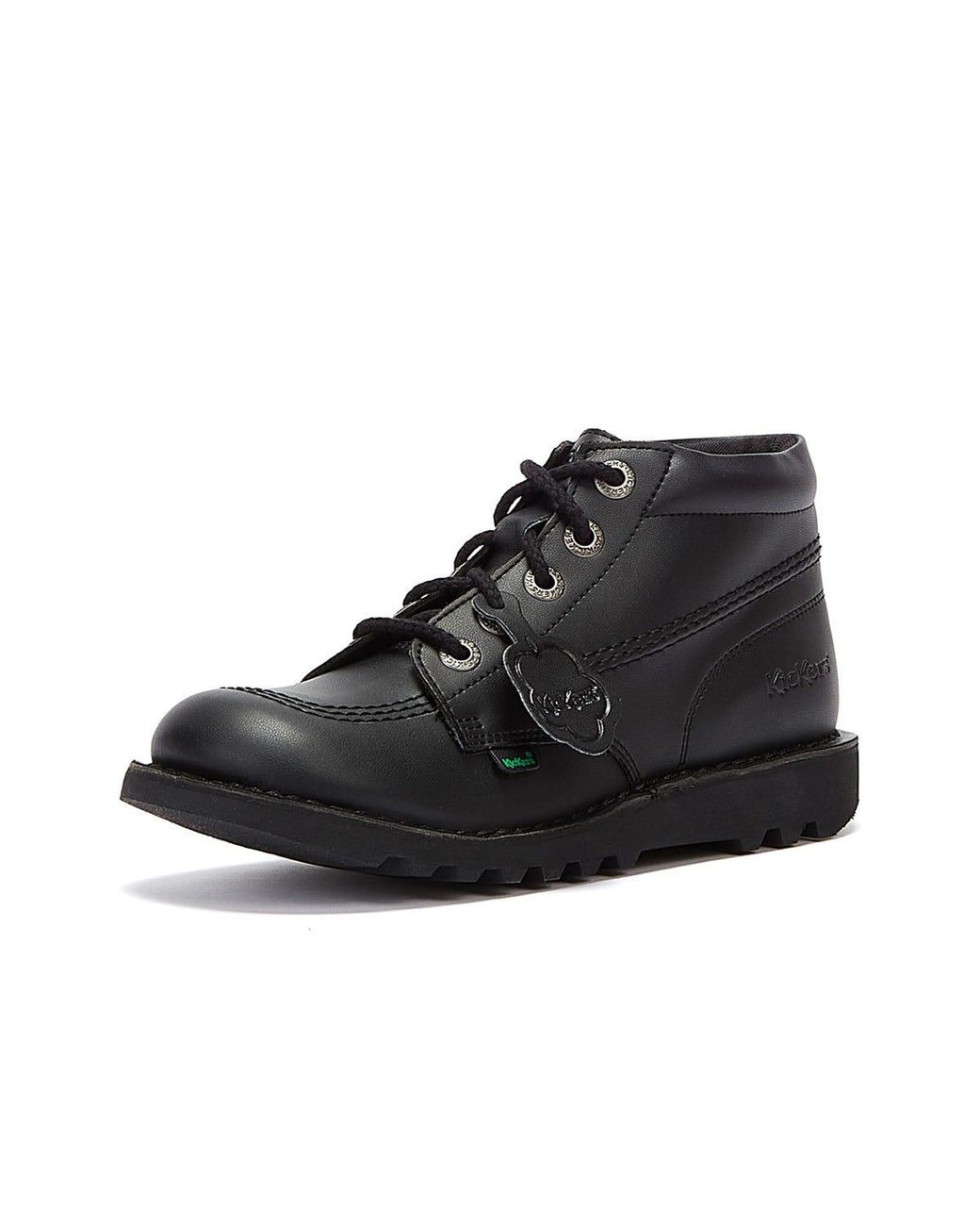 Bottines Kickers Hi Vegan Pour Enfant Mixte - Cuir De Maïs, 100% Végétal, Semelle épaisse, Fermeture éclair Latérale - 4