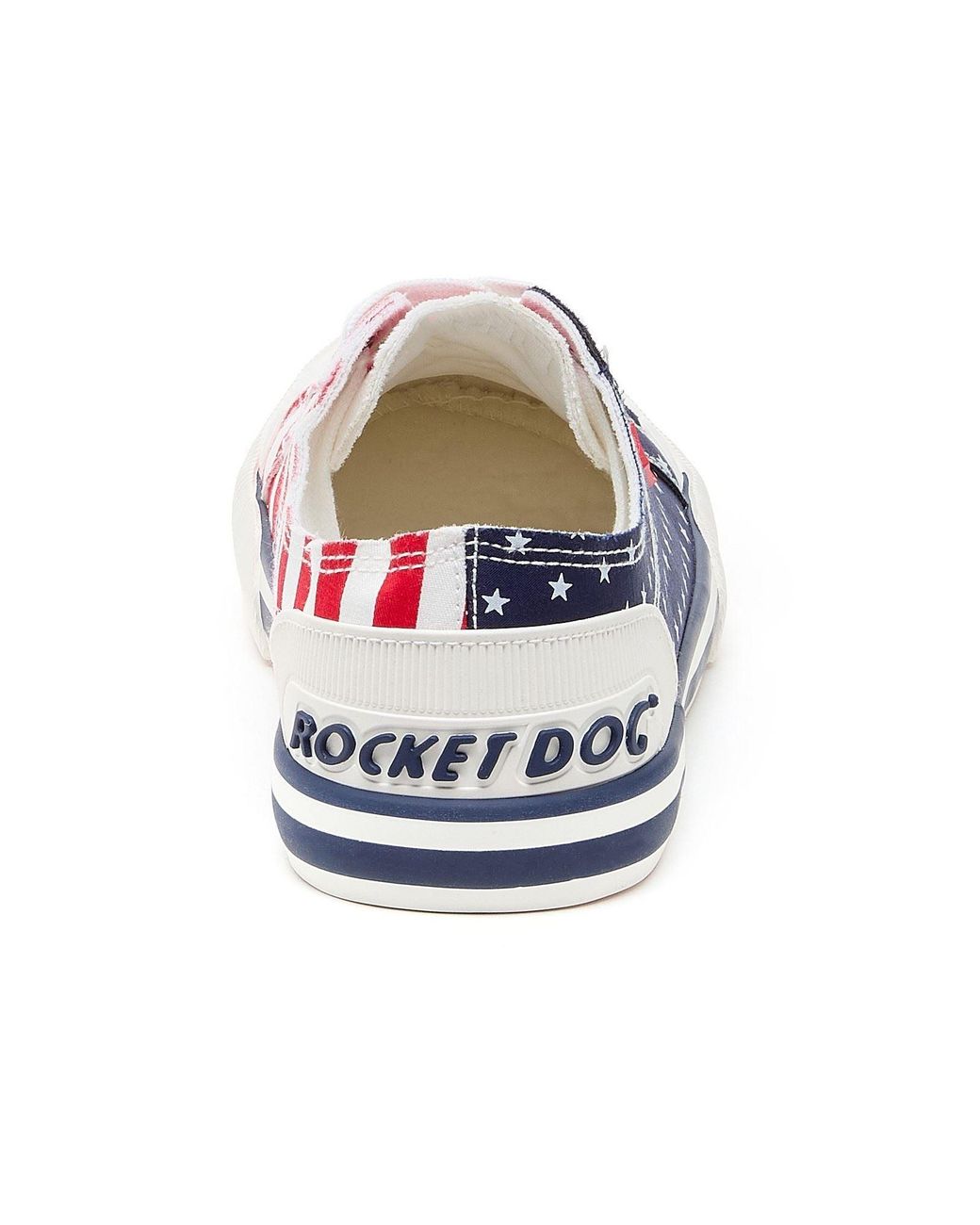 Rocket Dog Blue Jazzin Spangle Cotton Trainers