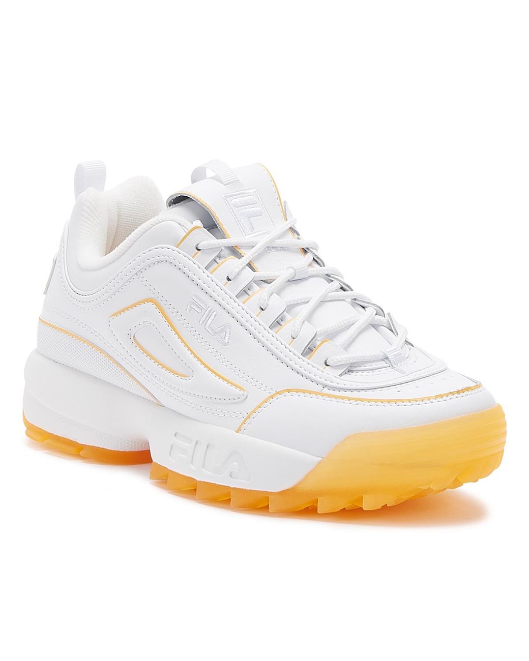 yellow fila trainers womens