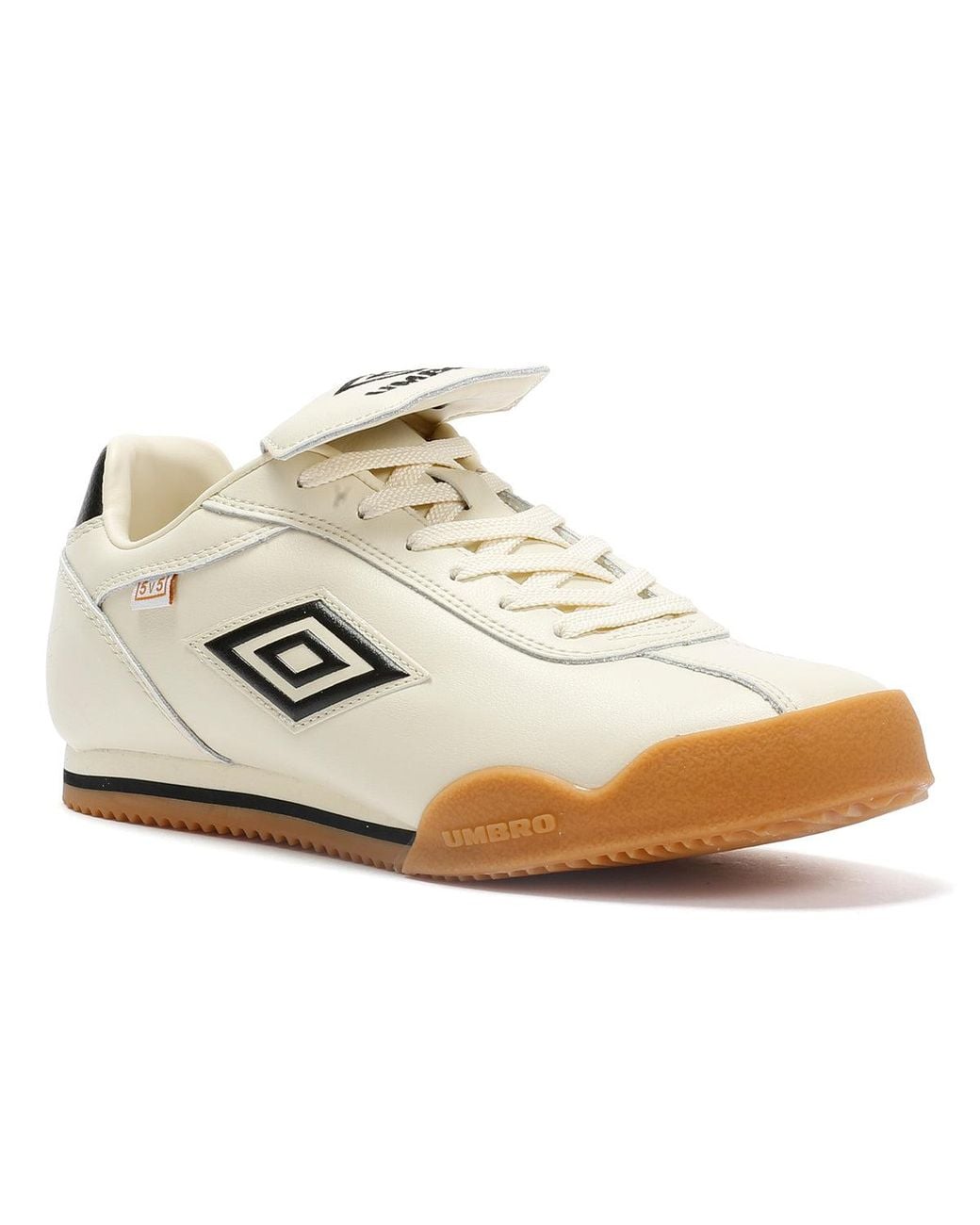 Umbro White 5V5 Leather Antique/ Trainers