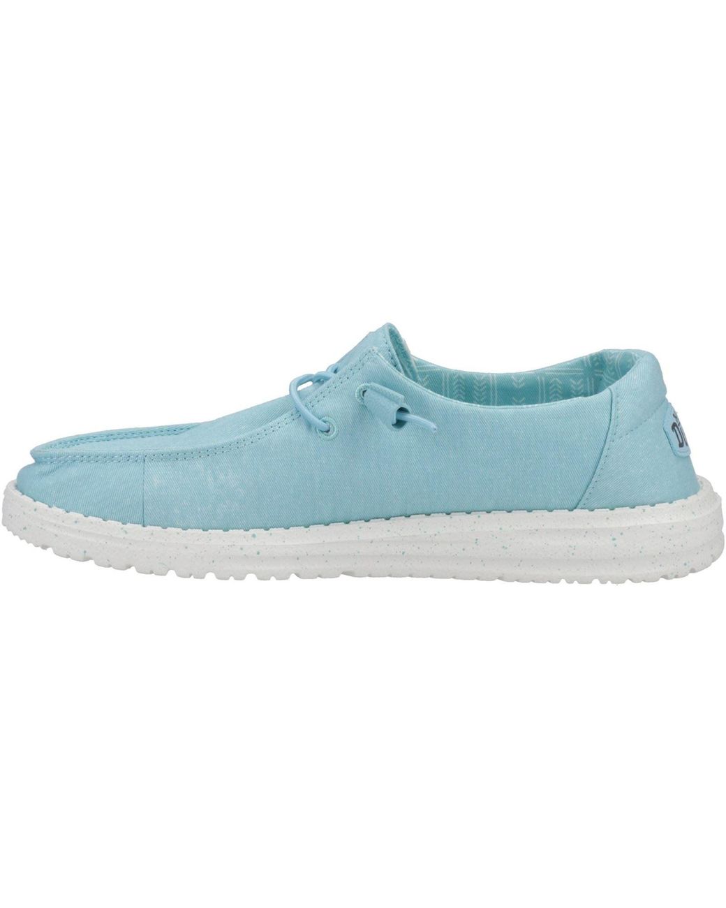 HeyDude Blue Wendy Canvas 100% Cotton Shoes