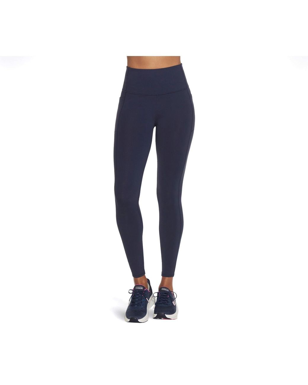 Skechers Blue Gowalk Wear High Waisted Nylon Sports Leggings