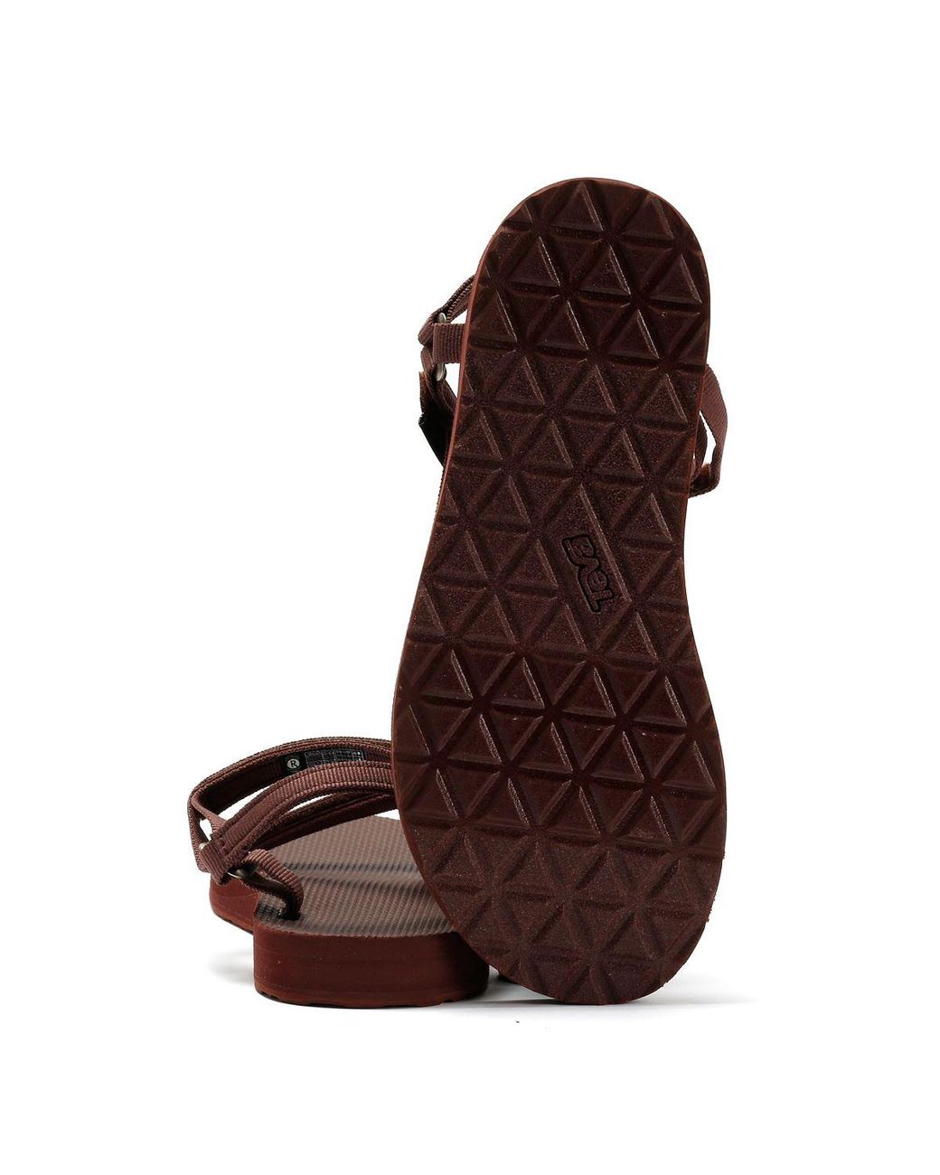 Teva Black Original Universal Slim Rum Raisin Sandals