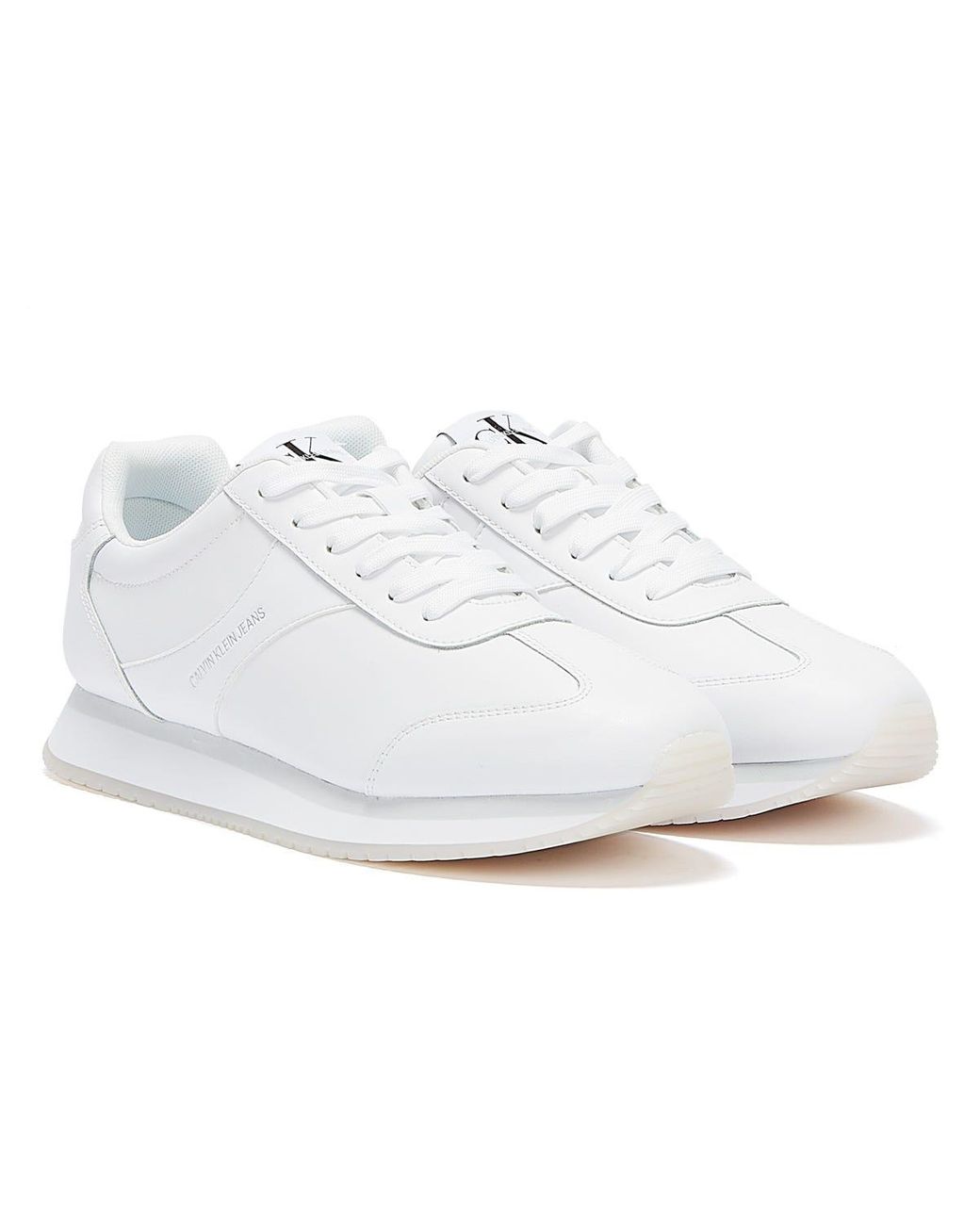 calvin klein runner sneaker laceup mesh