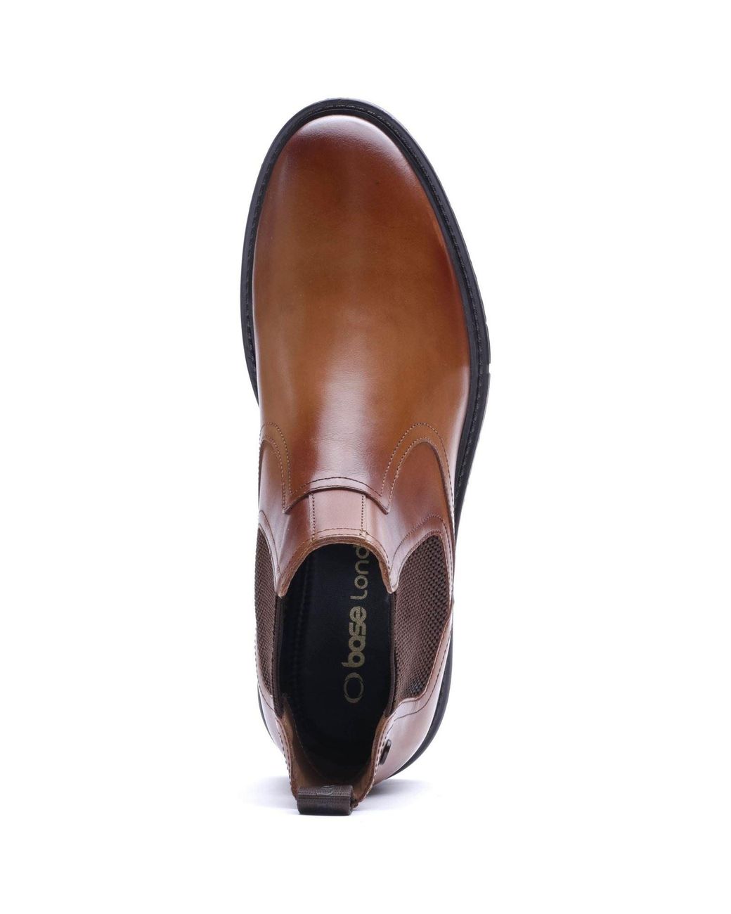 Base London Brown Smith Leather Boots for men
