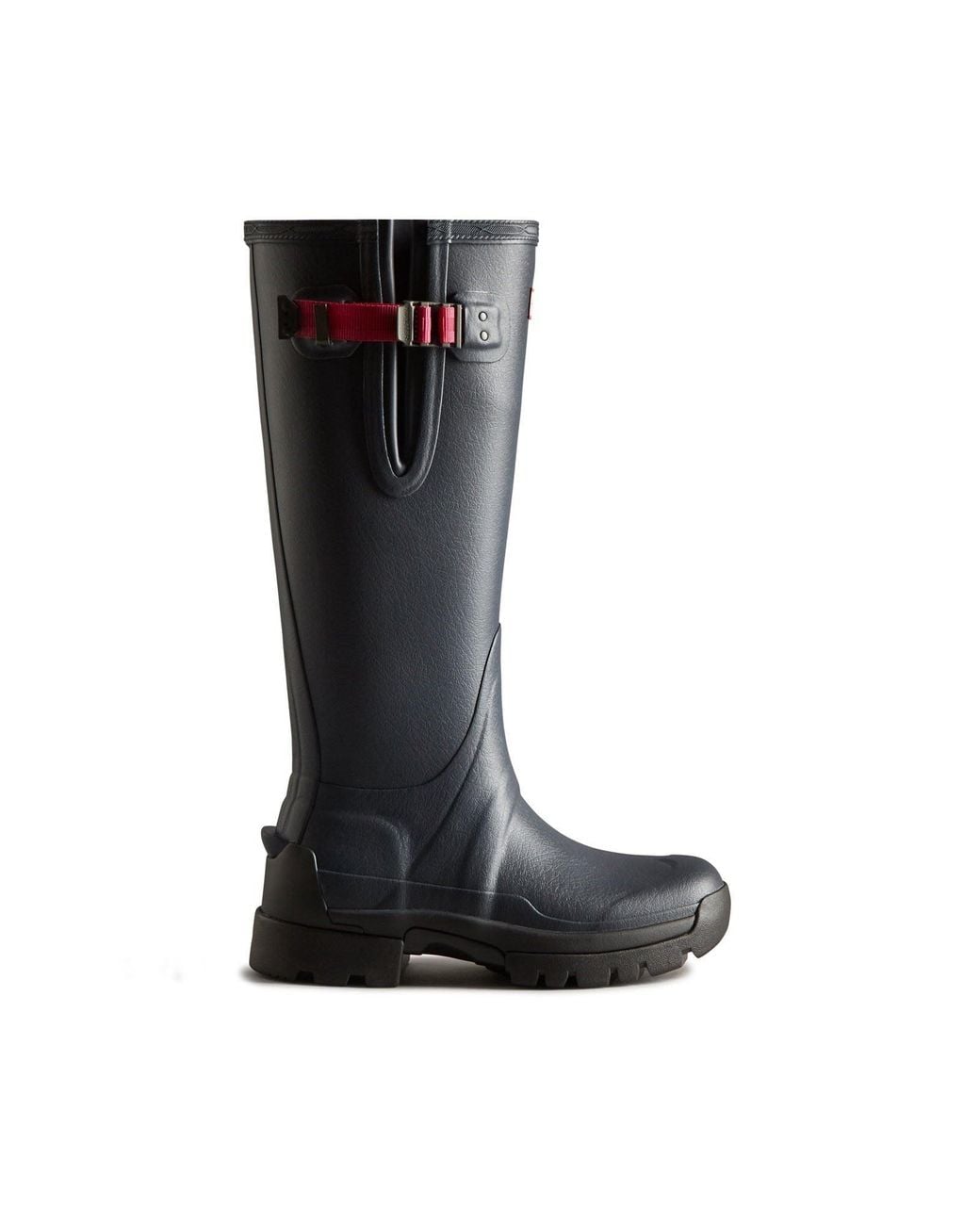 Hunter Black Balmoral Adjustable Neoprene Lined Wellington