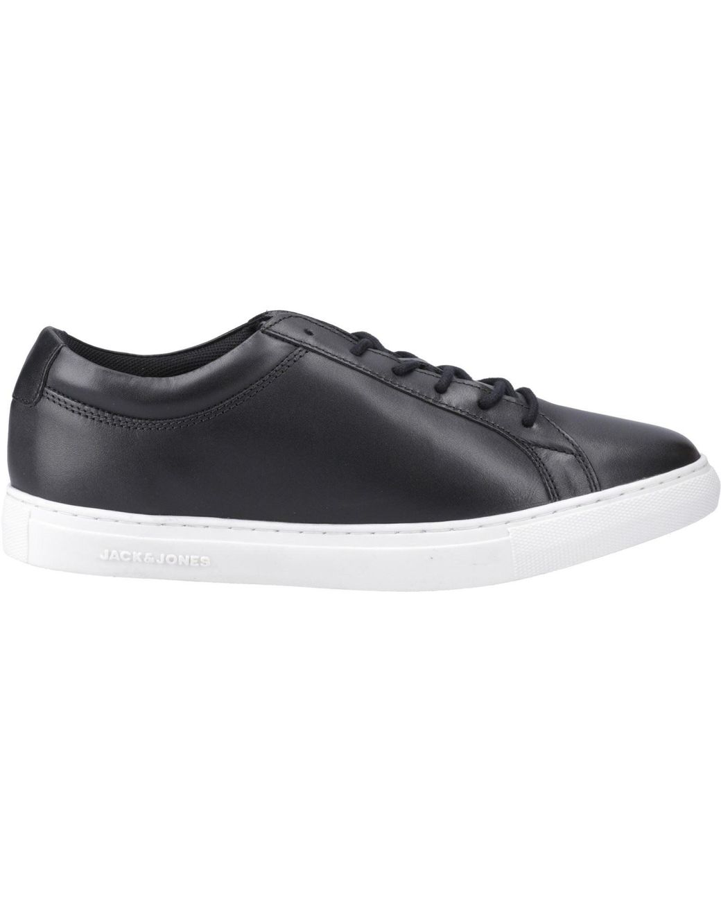 Jack & Jones Blue Galaxy Leather Anthracite Trainers for men