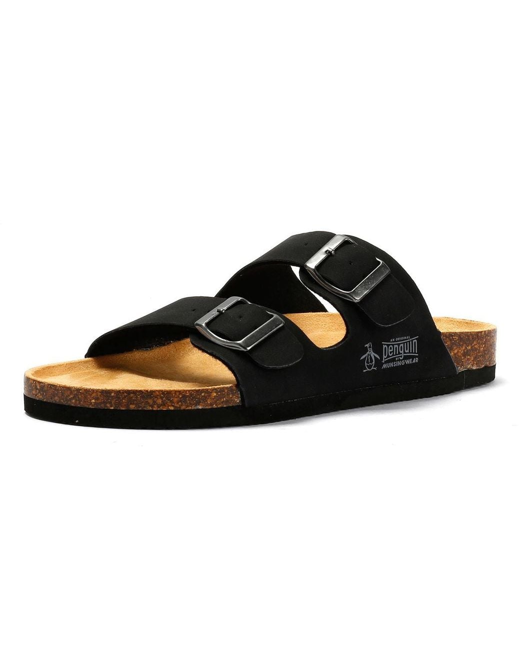 Original Penguin Black Port 2 Sandals