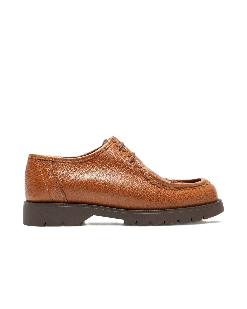 Kleman Brown Padror G Vgt Leather Cognac Lace-Up Shoes for men