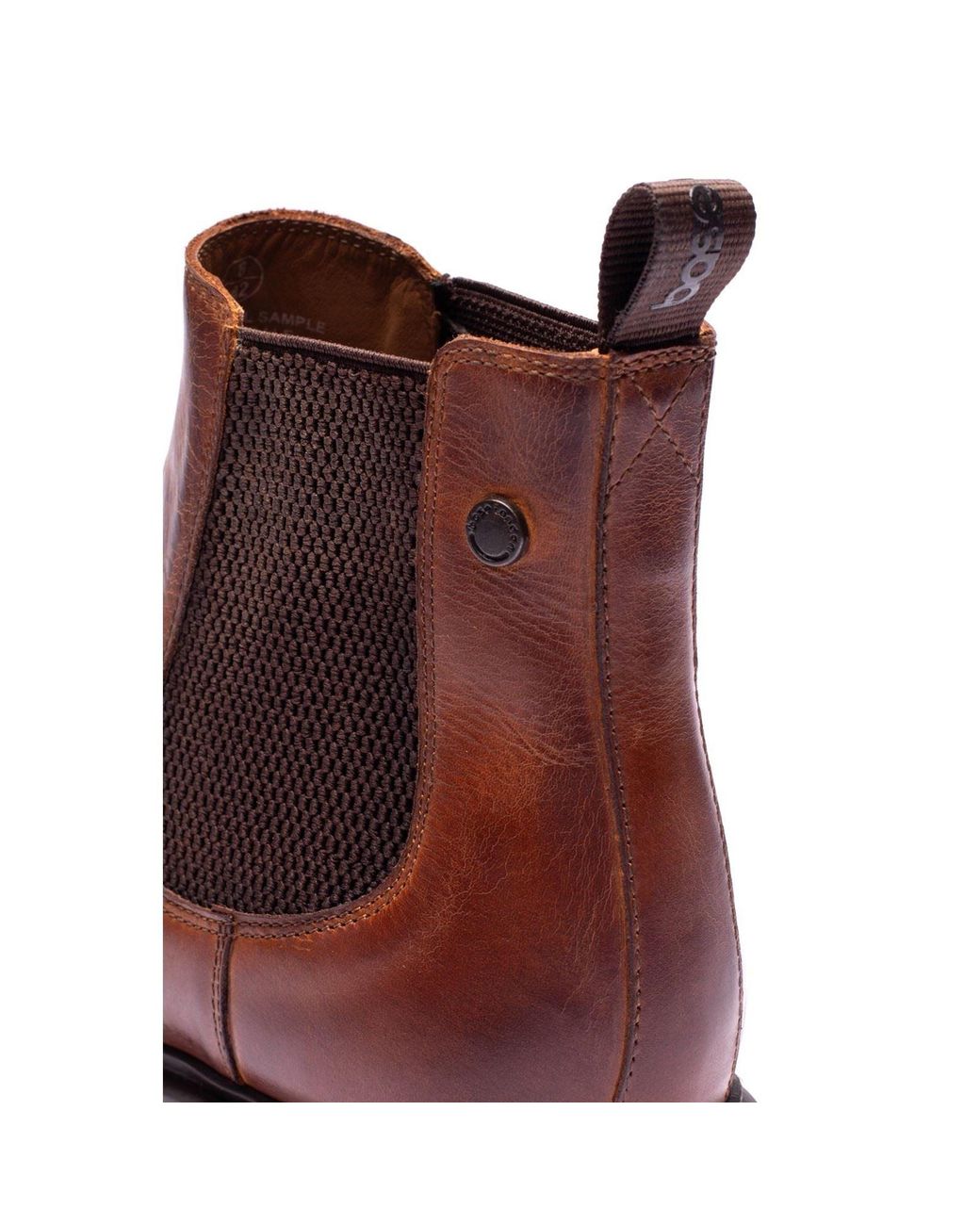 Base London Brown Roebuck Leather Boots for men