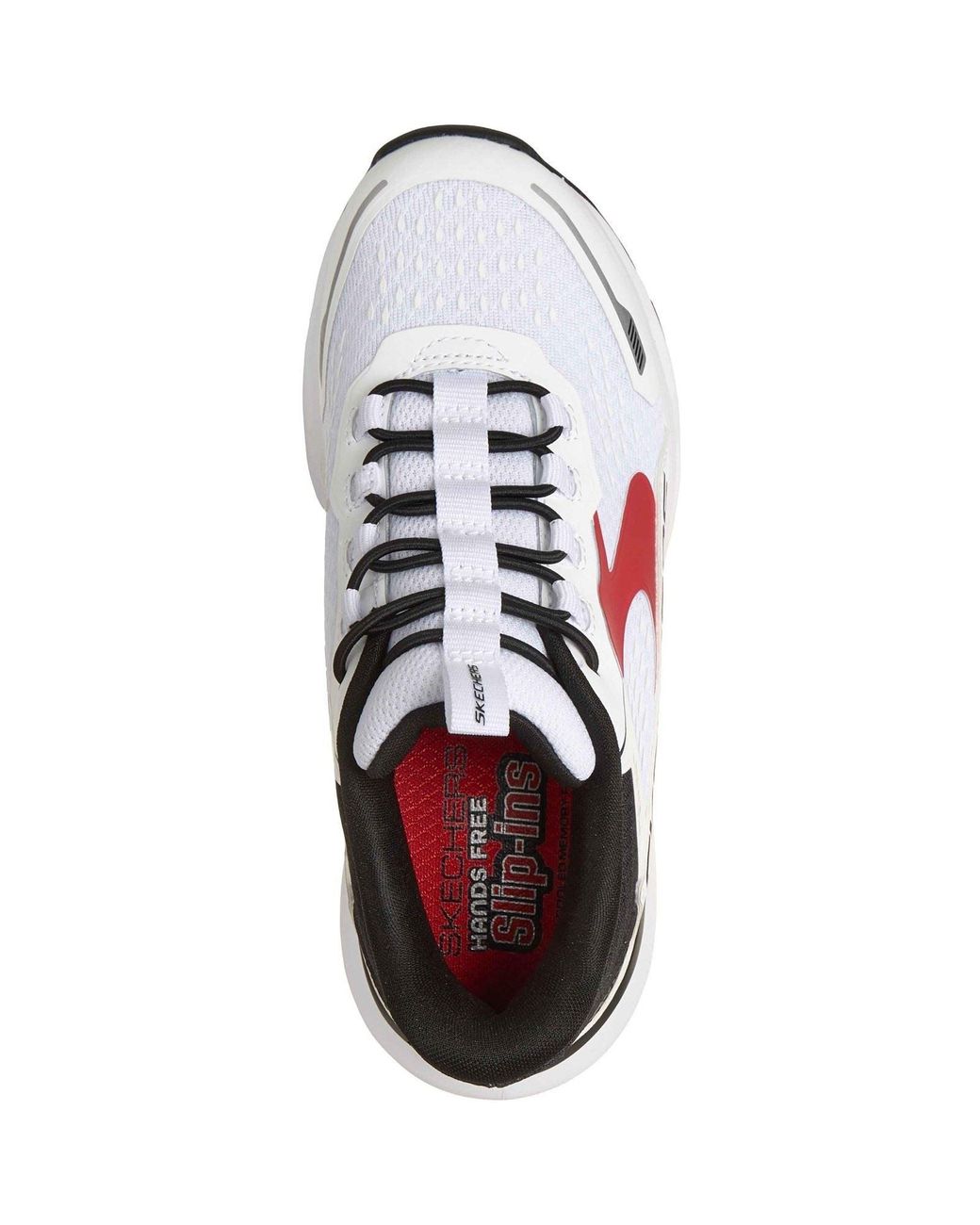 Skechers White Glide-Step Plus Vista-Lane Polyurethane/ Trainers