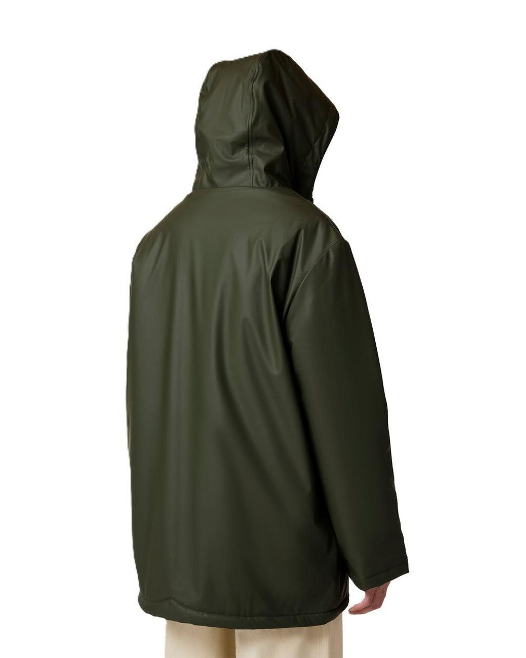 Hunter Green Short Cocoon Cloak Rain Jacket