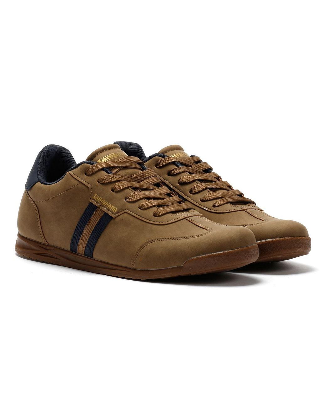 Lambretta Brown Tackle Taupe/ Trainers for men
