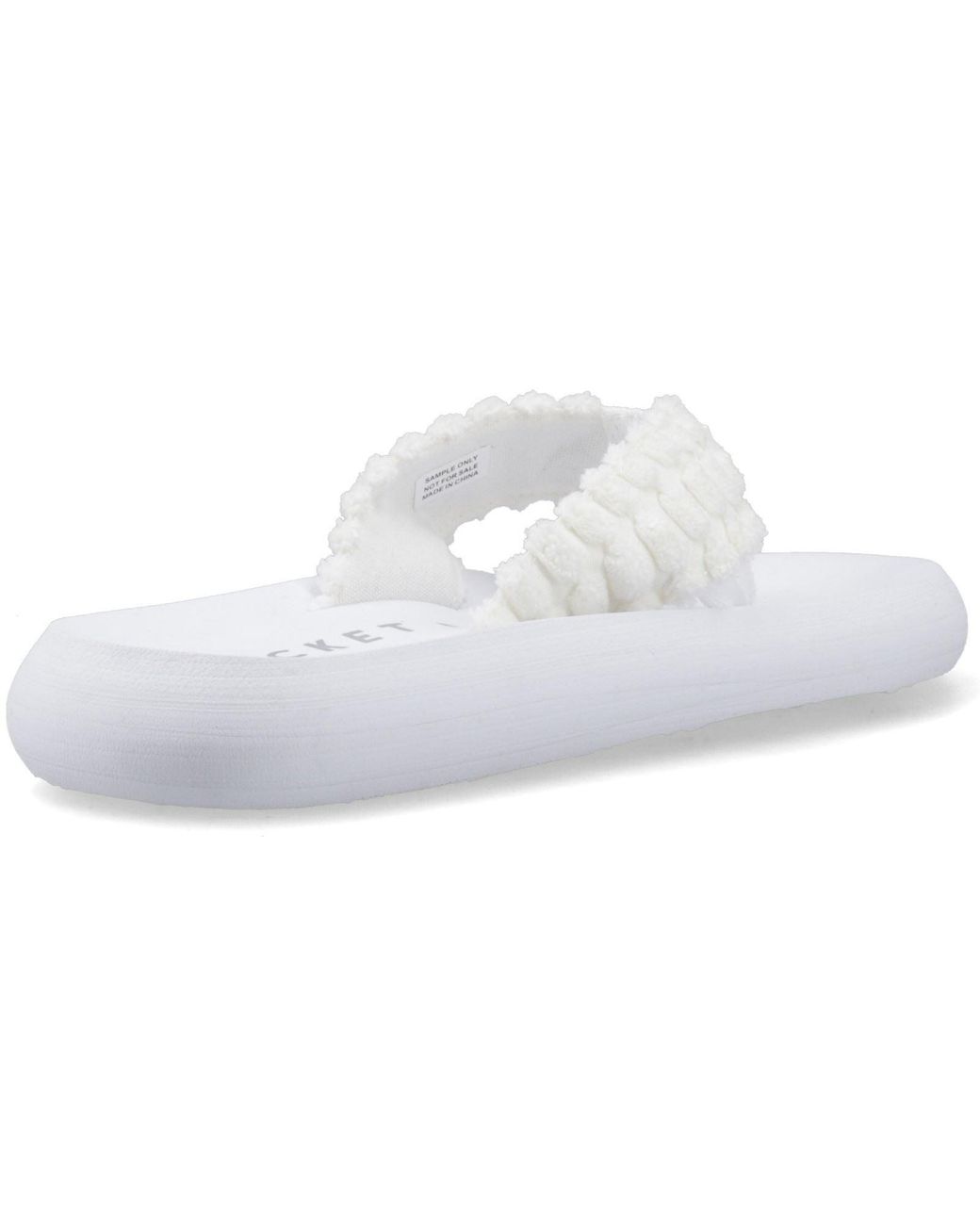 Rocket Dog White Spotlight Atom Textile Flip Flops