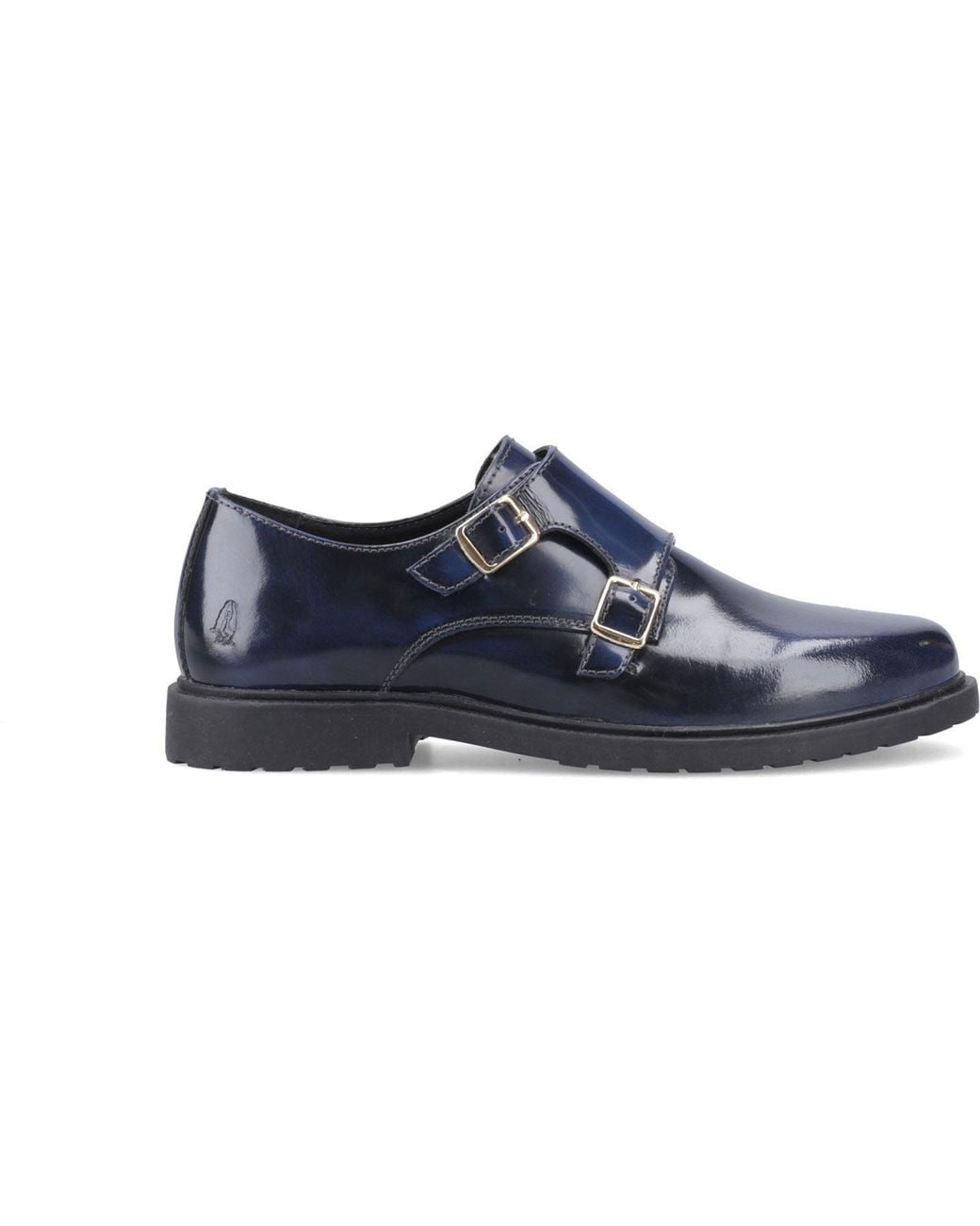 Hush Puppies Blue Verity Hi-Shine Leather Shoes