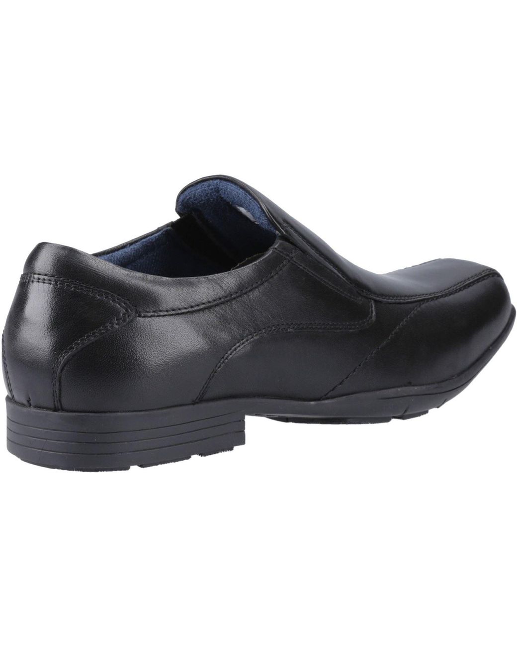 Pod Gray Dundee Leather Slip-On Shoes for men