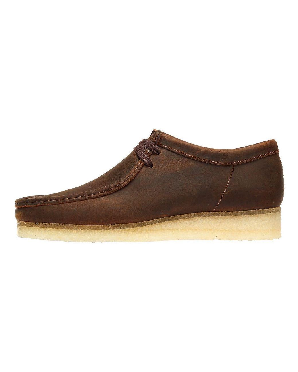 Clarks Brown Wallabee Leather Shoes for men
