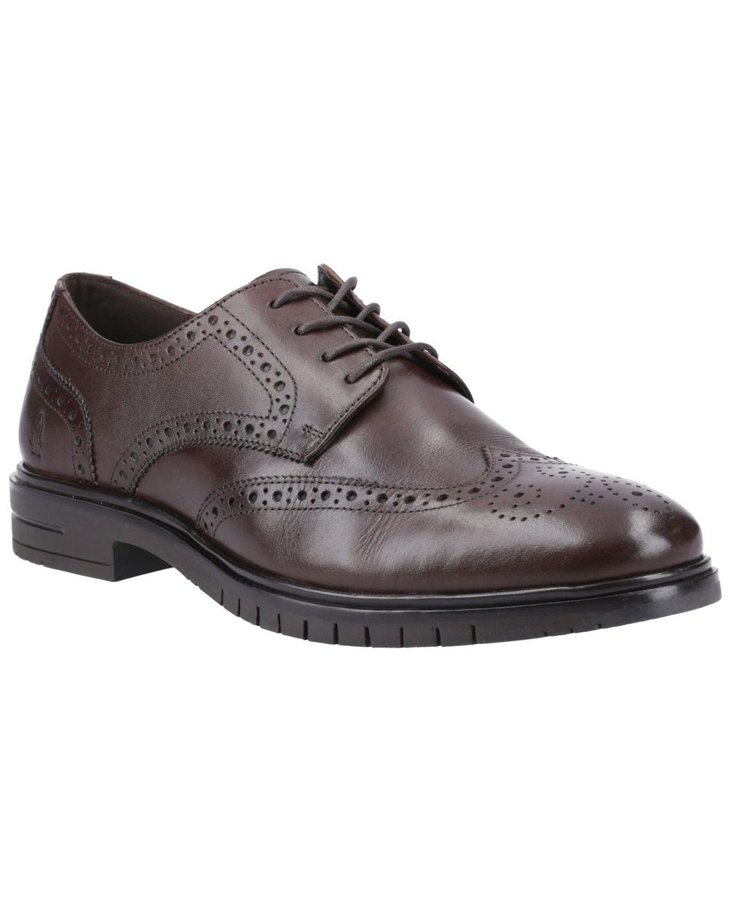 Hush Puppies Brown Santiago Leather Brogues Shoes for men