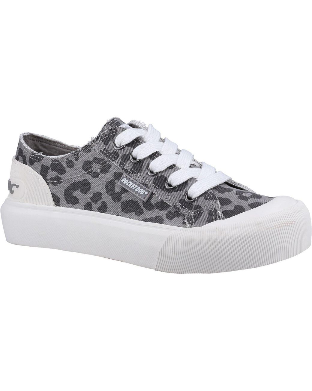 Rocket Dog Gray Jazzin Plus Ames Cotton Trainers