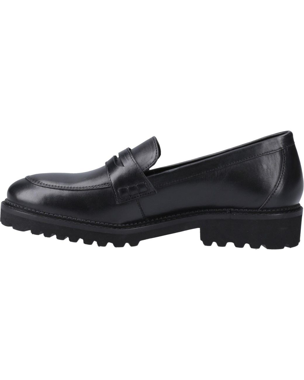 Hush Puppies Black Grazia Leather Girls's Loafers