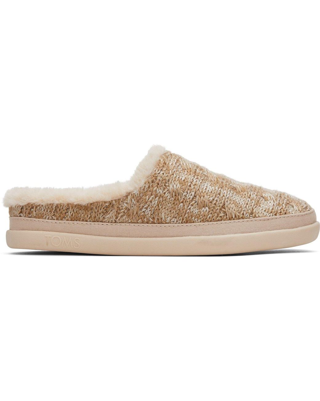 TOMS Natural Sage Polyester Blend Sahara Slippers