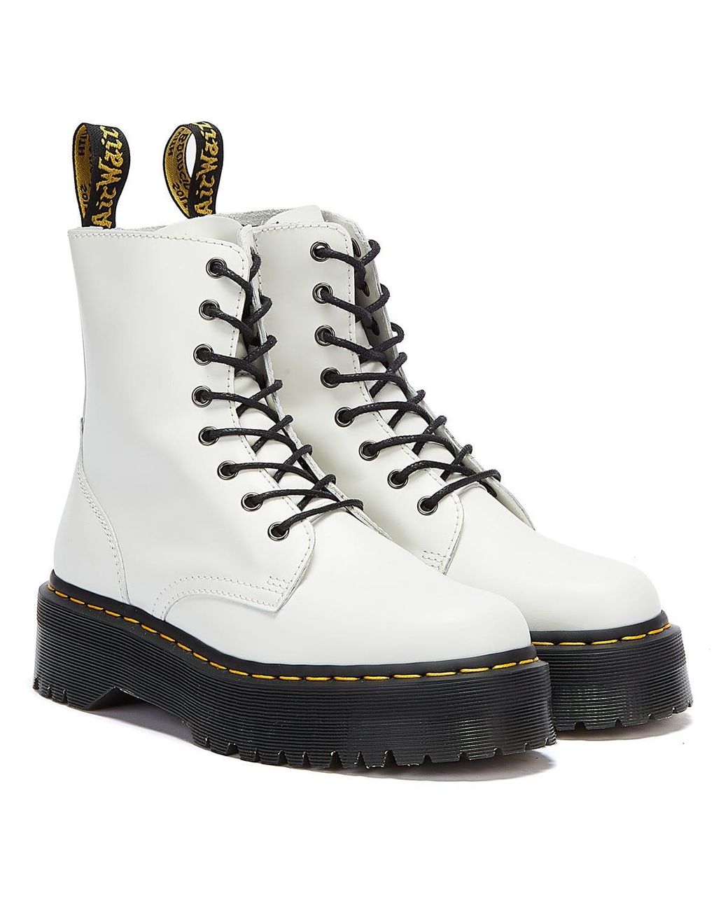 Dr. Martens Leather Dr. Martens Jadon Platform Boots in White - Save 36% -  Lyst