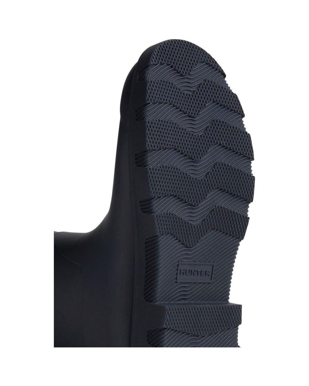 Hunter Blue Downpour Tall Rubber Wellington Boots for men