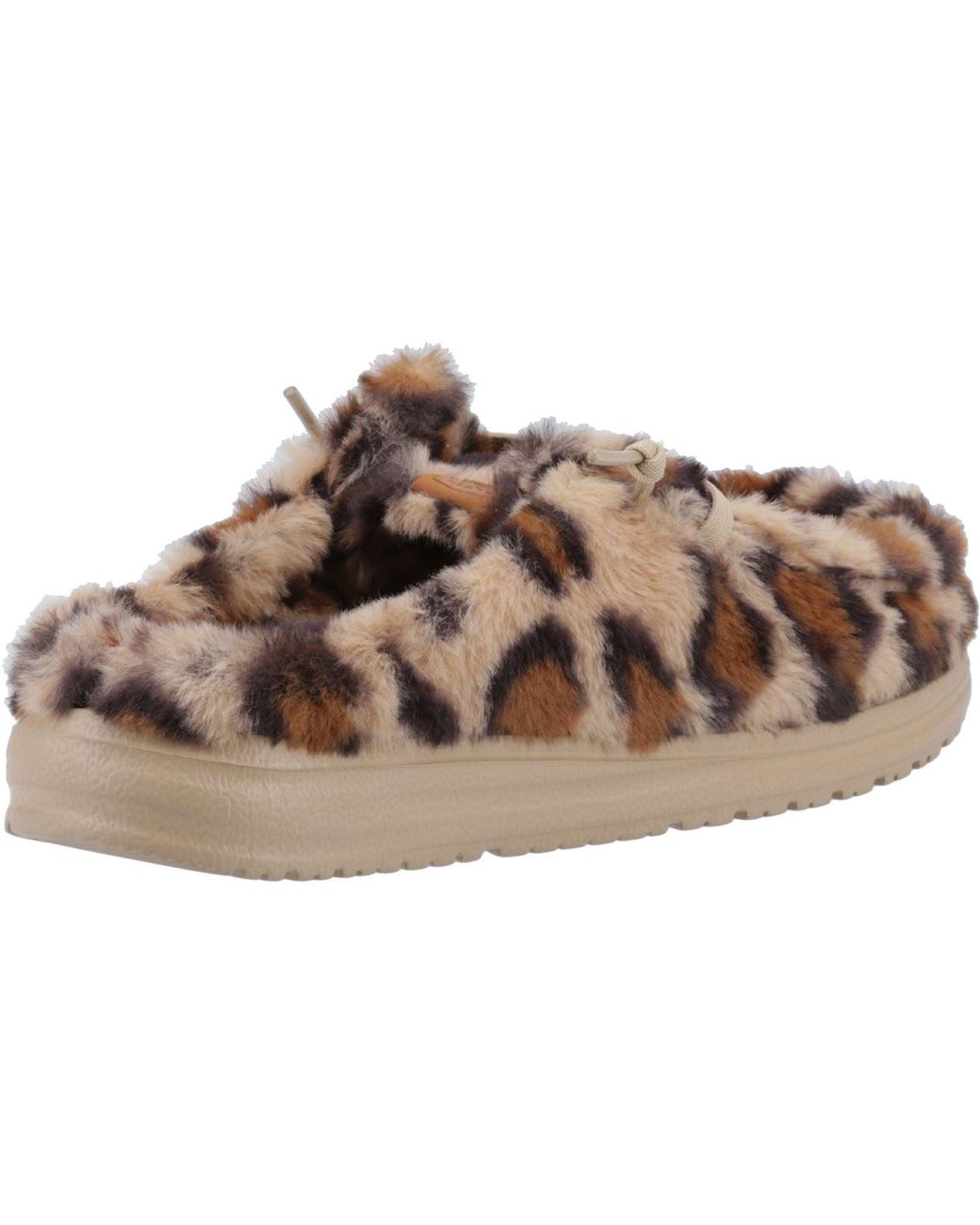 HeyDude Brown Wendy Synthetic /Multi Mules