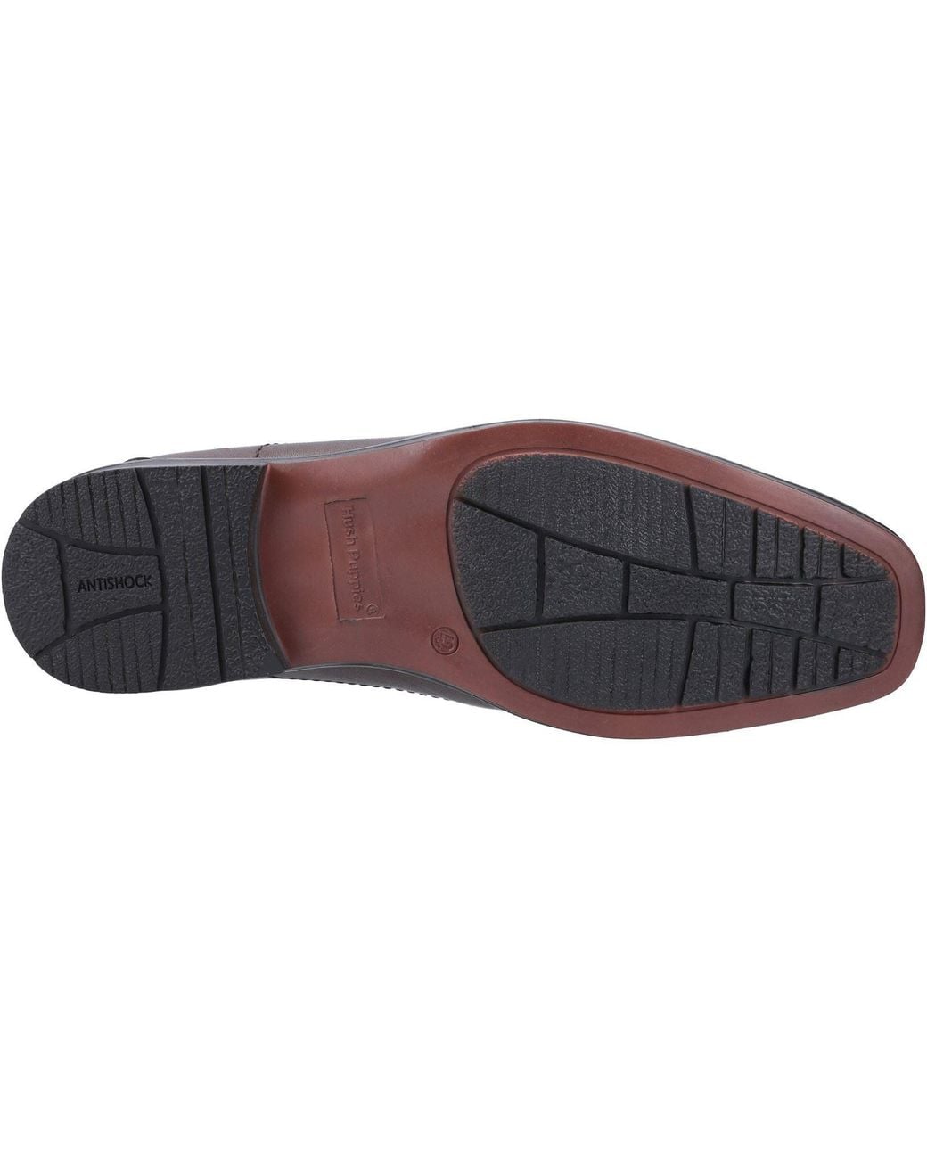 Hush Puppies Brown Brody Leather Chocolate Slip-On Shoes for men