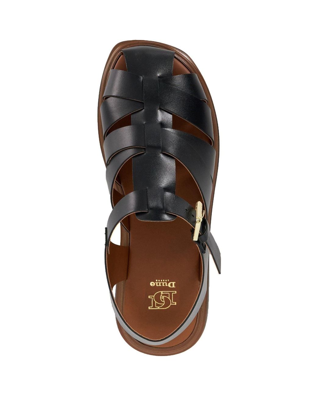 Dune Brown Lisherman Sandals