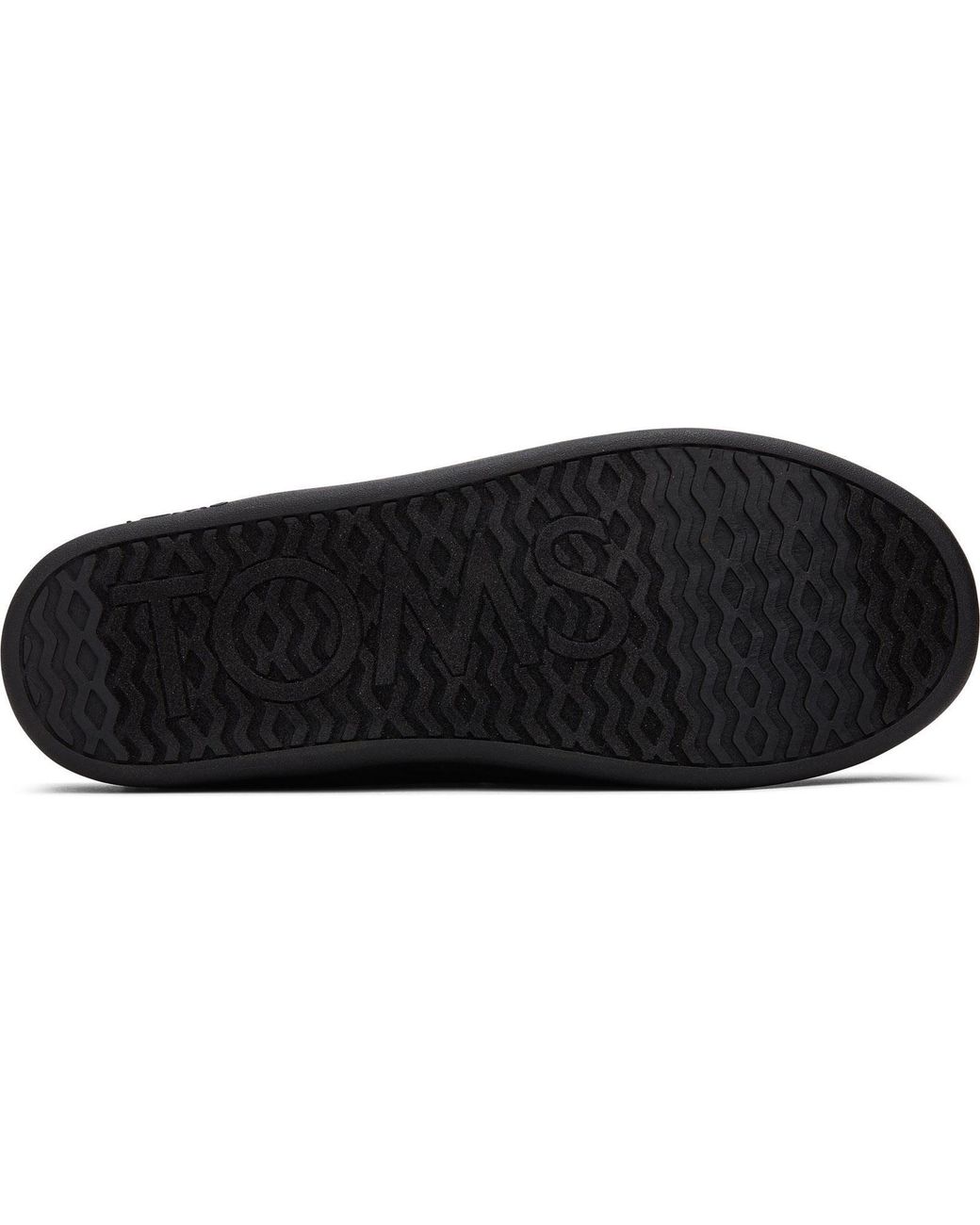 TOMS Black Sage Polyester Blend Slippers